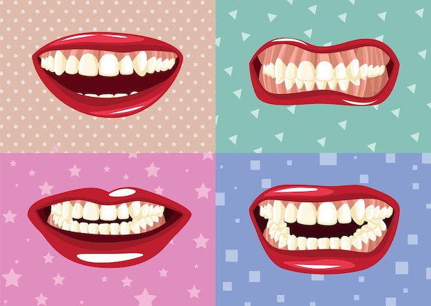 Vector dental vector illustration