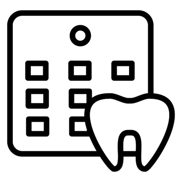 Dentist Appointment Icon Style