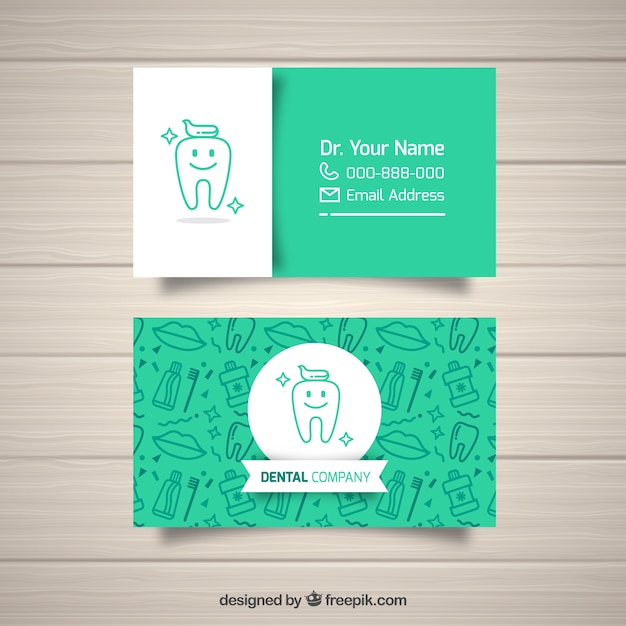 Dentist business card template