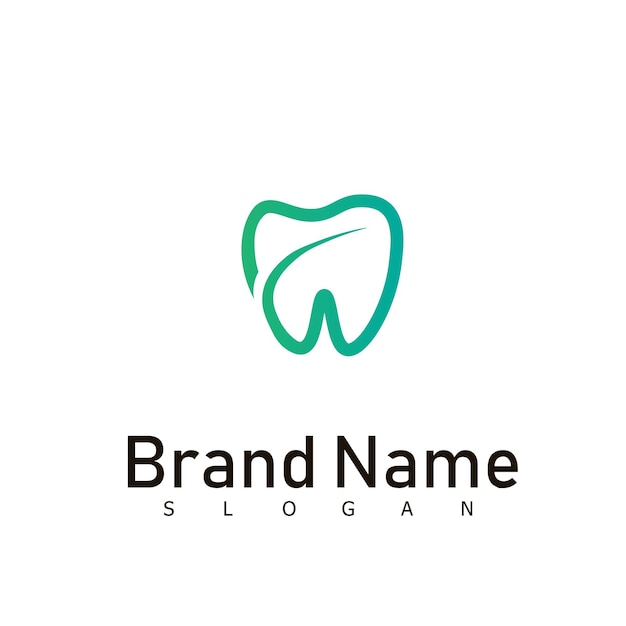 Dentist care dental health logo design symbol