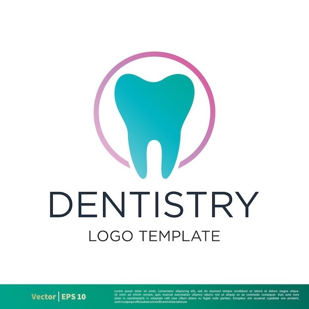 Dentist Dental Care Icon Vector Logo Template Illustration Design Vector EPS 10