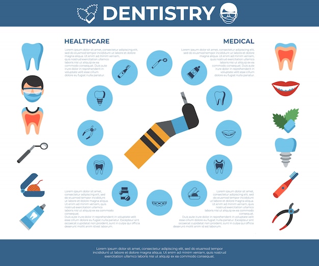 Vector dentistry and healthcare icons