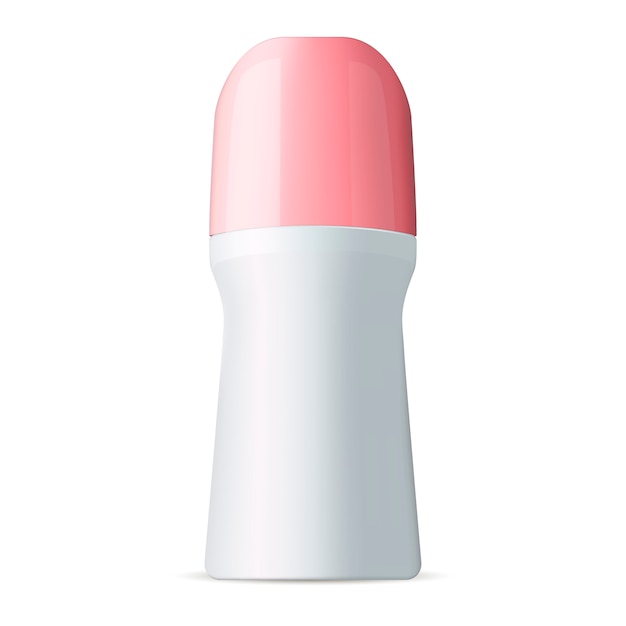 Deodorant roll cosmetic mockup illustration.