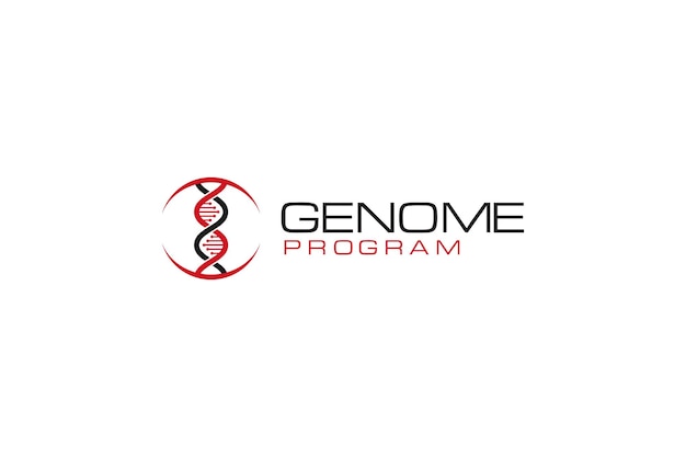 Deoxyribonucleïnezuur DNA-logo Genetisch menselijk moleculair genoomprogramma