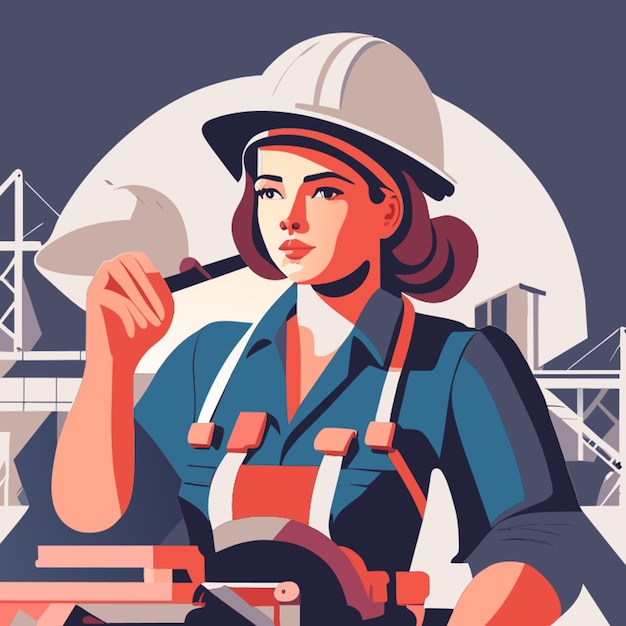 Vector depiction of a paid worker vector illustration