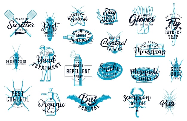 Vector deratization and home disinfection sketch icon set