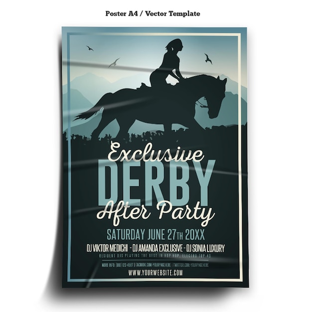 Derby Event Poster Template