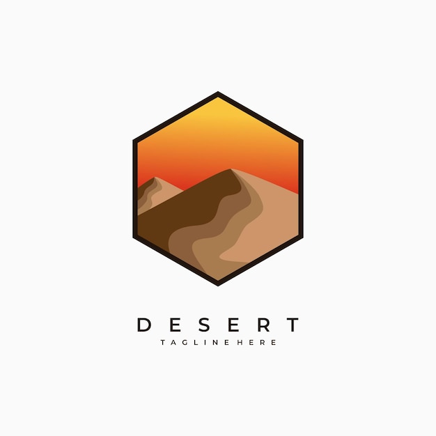 砂漠 カクタス ラクダ ベクトル テンプレート 砂丘 ランドスケープ グラフィック イラスト