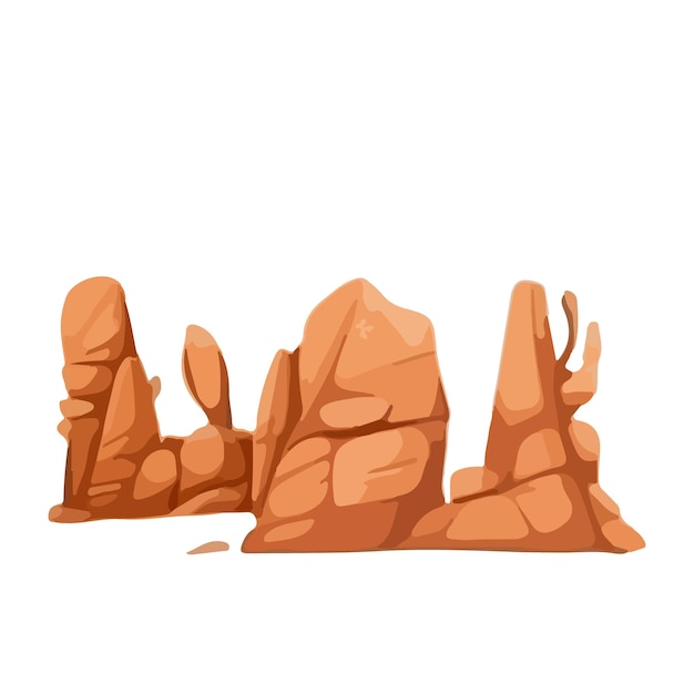 Desert Escapade Rock Vector Landscape