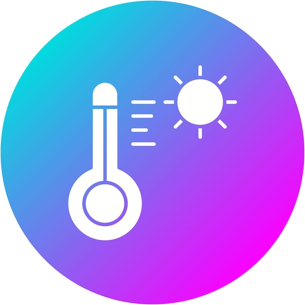 Desert Hot Weather vector icon Can be used for Desert iconset