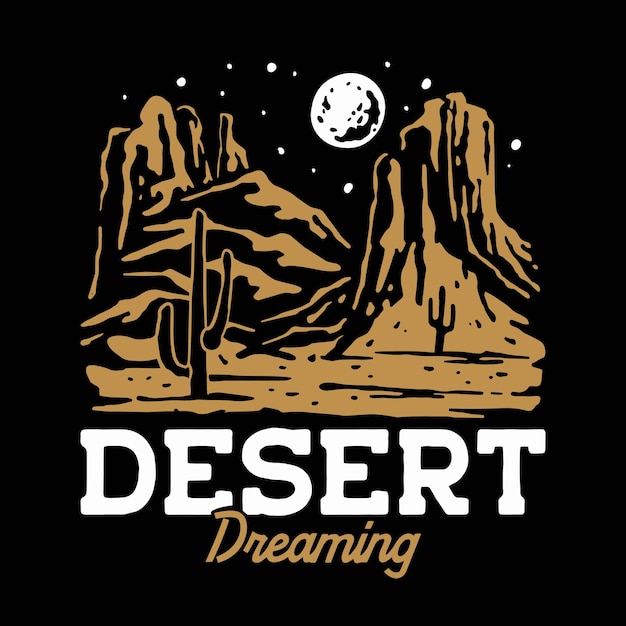 Vector desert illustration