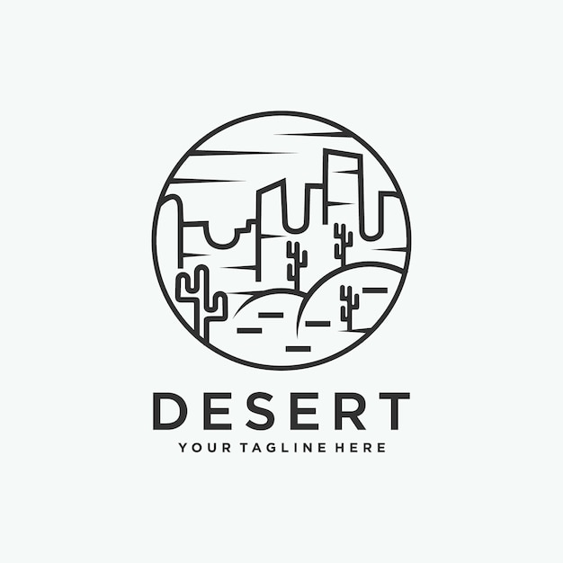 Desert logo  design template