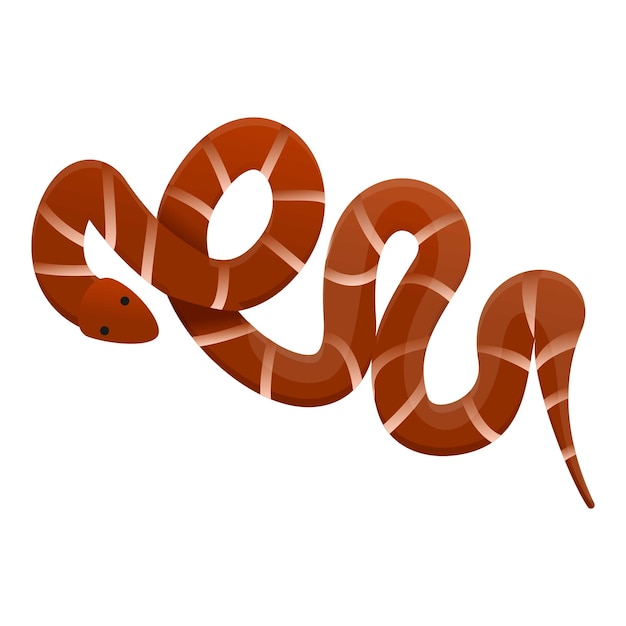 Икона пустынной змеи Карикатура на векторную икону пустынной зміи для веб-дизайна, изолированная на белом фоне