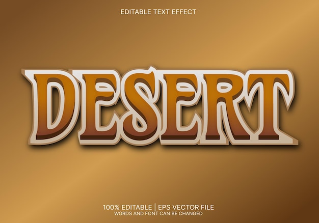 Desert text effect