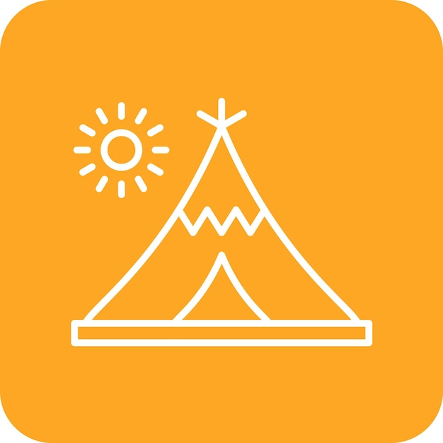 Desert Tipi icon vector image Can be used for Desert