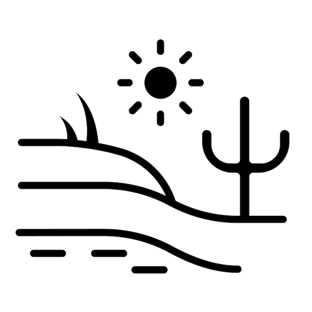 Desert Vector Illustration Style