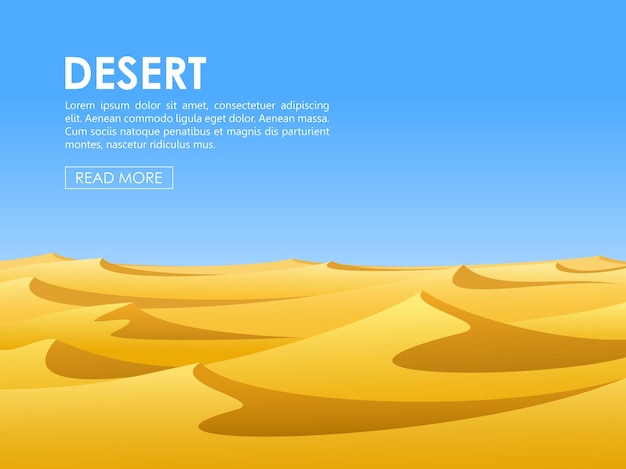 Vector desert vector lanscape