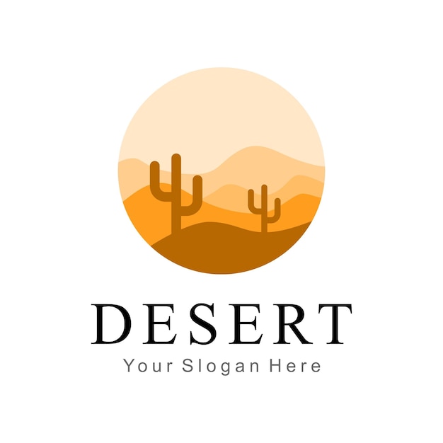 Vector desert vector logo