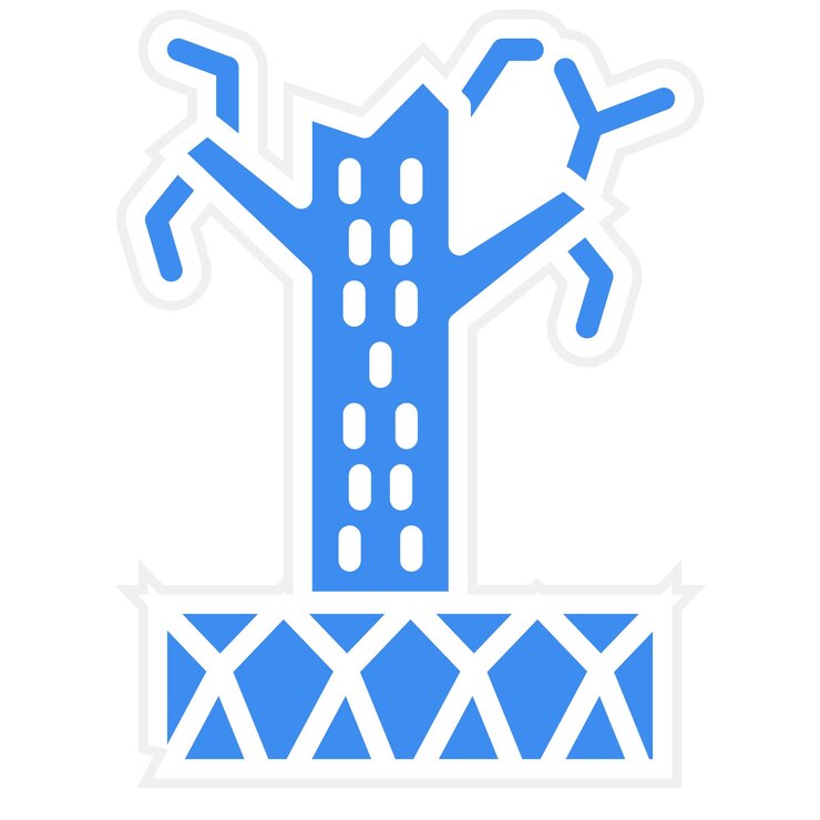Vector desertification icon style