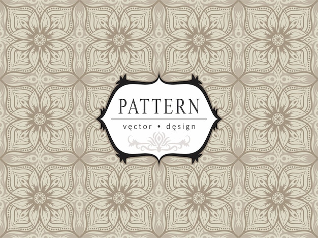 Design Abstract flower floral batik simple pattern ethnic ornament background 1