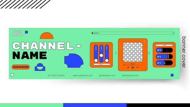 Design abstract geometric banner a screen showing the page of the page illustration vector