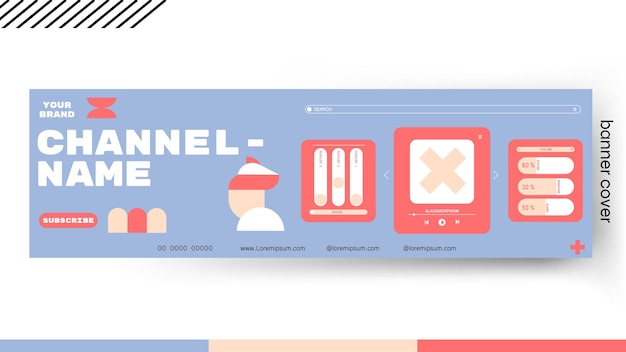 Design abstract geometric banner a screen showing the page of the page illustration vector