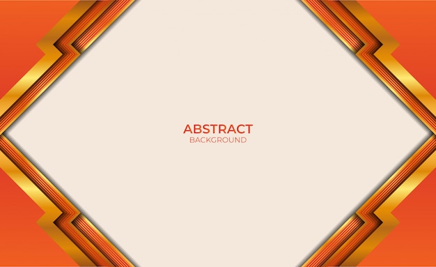 Design Abstract Gold And Orange Background Style