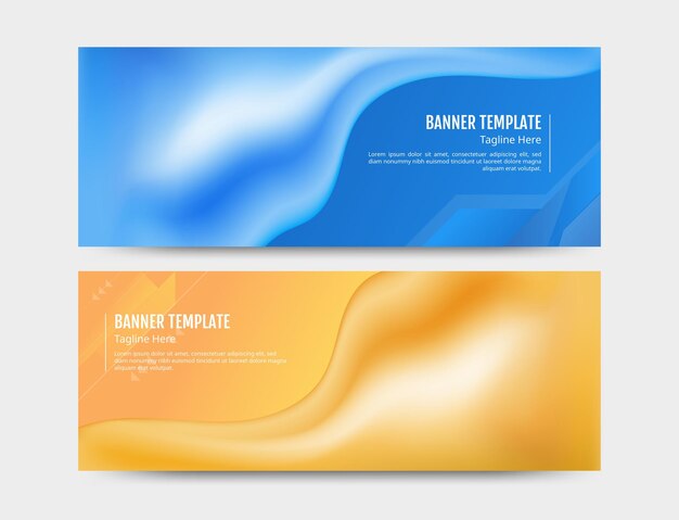 Design abstract liquid banners and Facebook cover