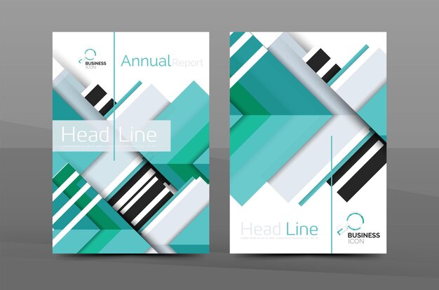 Design of annual report cover brochure