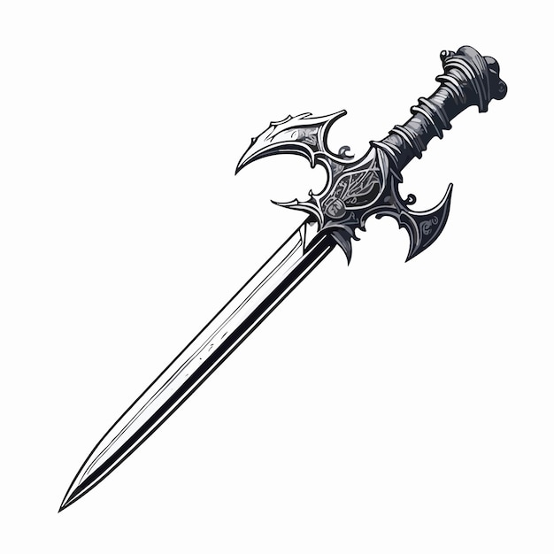 design artwork of sword illustration