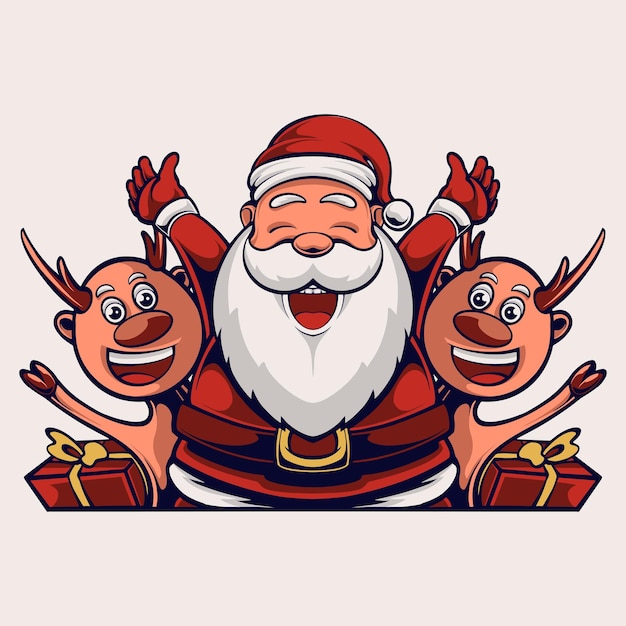 Vector design asset santa claus vector art