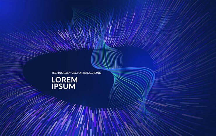 Vector design background for big data data flow cybersecurity science or finance for banner webdesign brochure background visualization circular dots and particles vortex premium branding binary