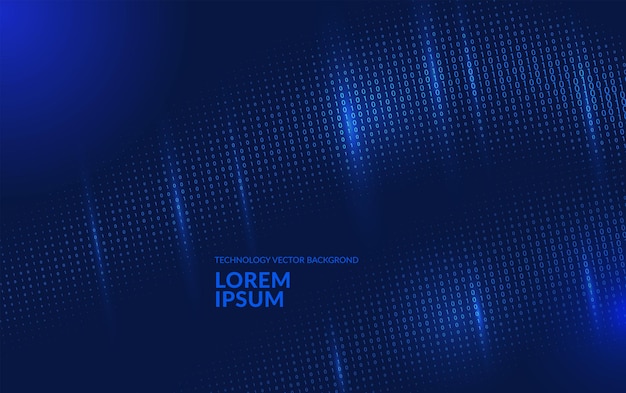 빅 데이터 데이터 흐름 사이버 보안 배너 웹 디자인 브로셔 배경 시각화 원형 점 및 입자 Vortex 프리미엄 브랜딩 바이너리