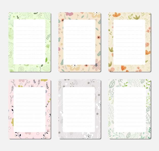 design background set for notebook 