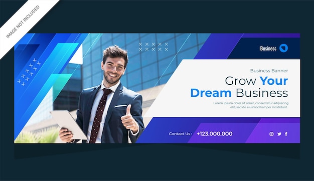 design banner business marketing and website banner