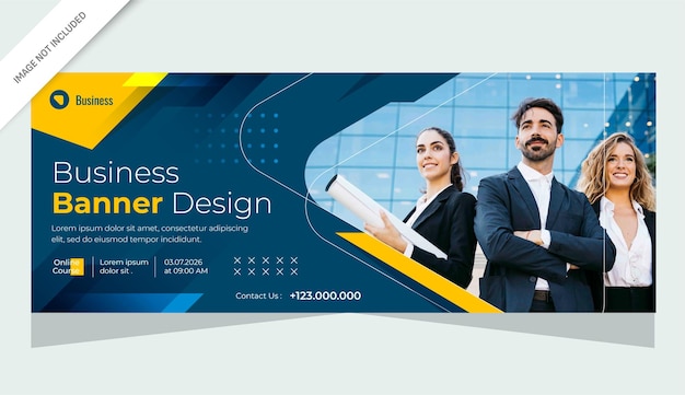 Design banner business marketing e banner del sito web