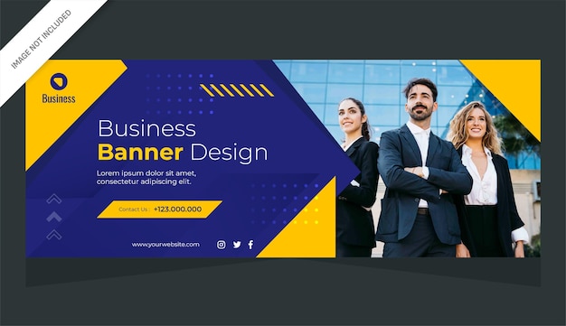 Design banner business marketing e banner del sito web