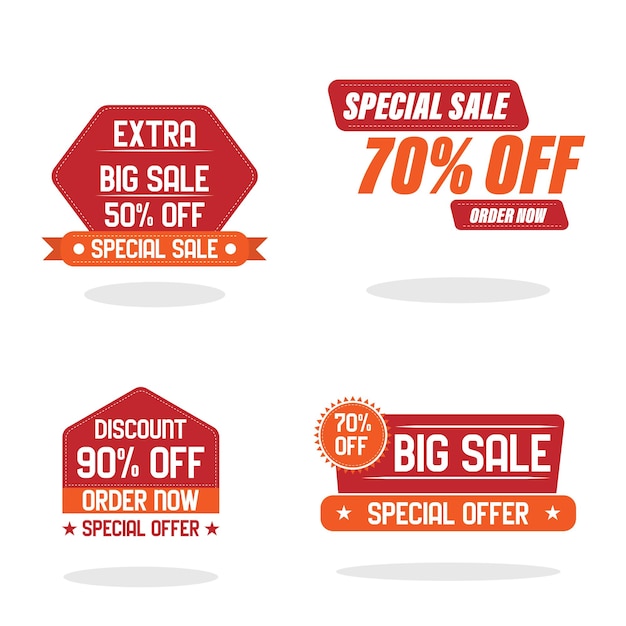 design bundle set of aesthetic promotional tags for your product promotion