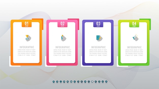 ベクトル ビジネステンプレートインフォグラフィックグラフ要素をデザインします。