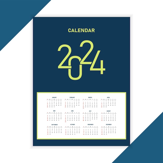 Premium Vector Design calendar 2025 template for print design needs