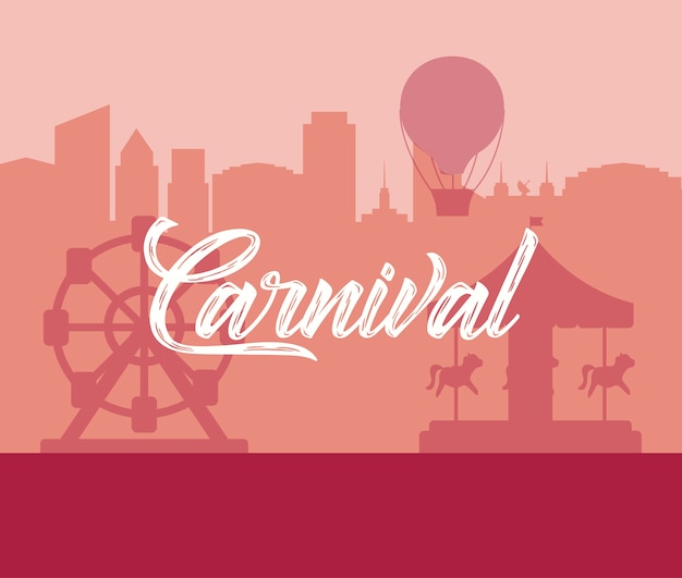 Vector design of carnival circus
