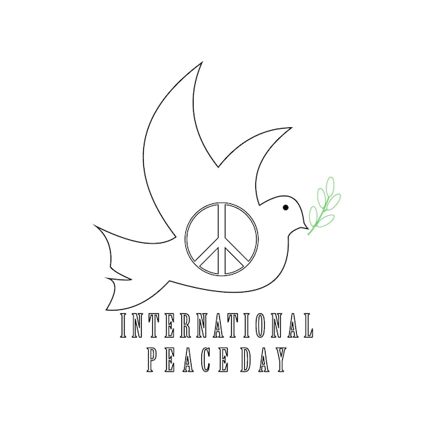 Vector design to celebrate world peace day