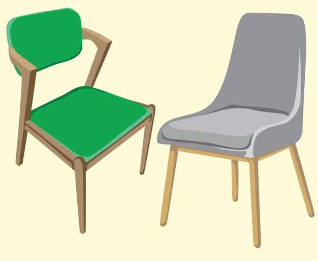 Vector design chair interior