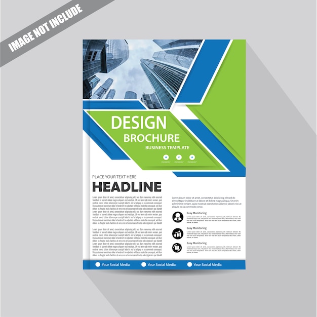 design cover flyer or brochure with geometric shape