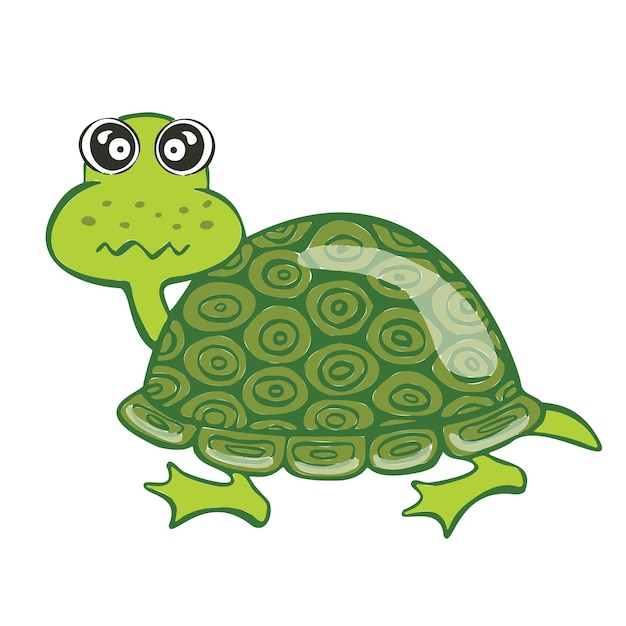 Design cute little turtle. small icon for stock. high quality illustration