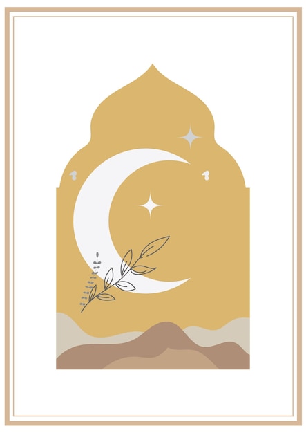 Vector design elegant islamic