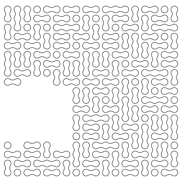 Design element achtergrond met doolhof textuur Prachtige grafische afbeelding sjabloon witte zwarte toon voor boek psychologie creatief probleemoplossend logisch denken IT technologie vector illustratie eps10