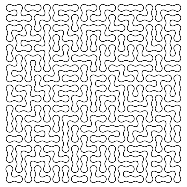 Design element achtergrond met doolhof textuur Prachtige grafische afbeelding sjabloon witte zwarte toon voor boek psychologie creatief probleemoplossend logisch denken IT technologie vector illustratie eps10