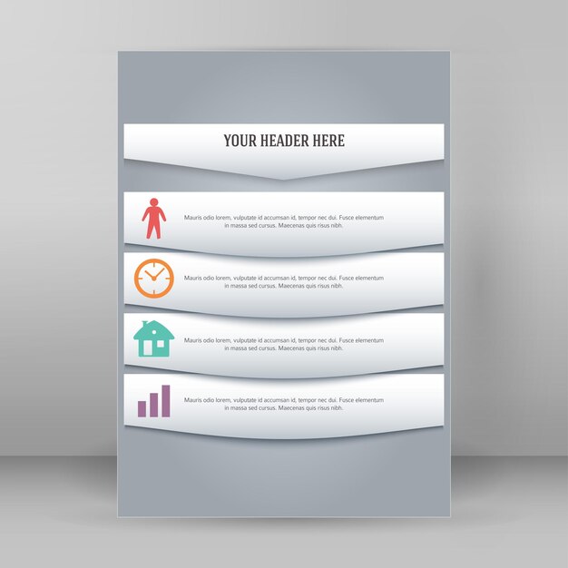 Vector design element page booklet style infographics01