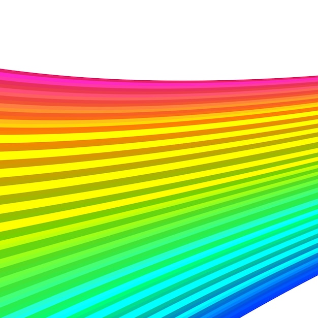 Vettore elemento di design strisce sfumate arcobaleno transizione di linee di diverso spessore per banner di sfondo illustrazione vettoriale astratta 10 per una facile modifica modello brochure layout volantino newsletter